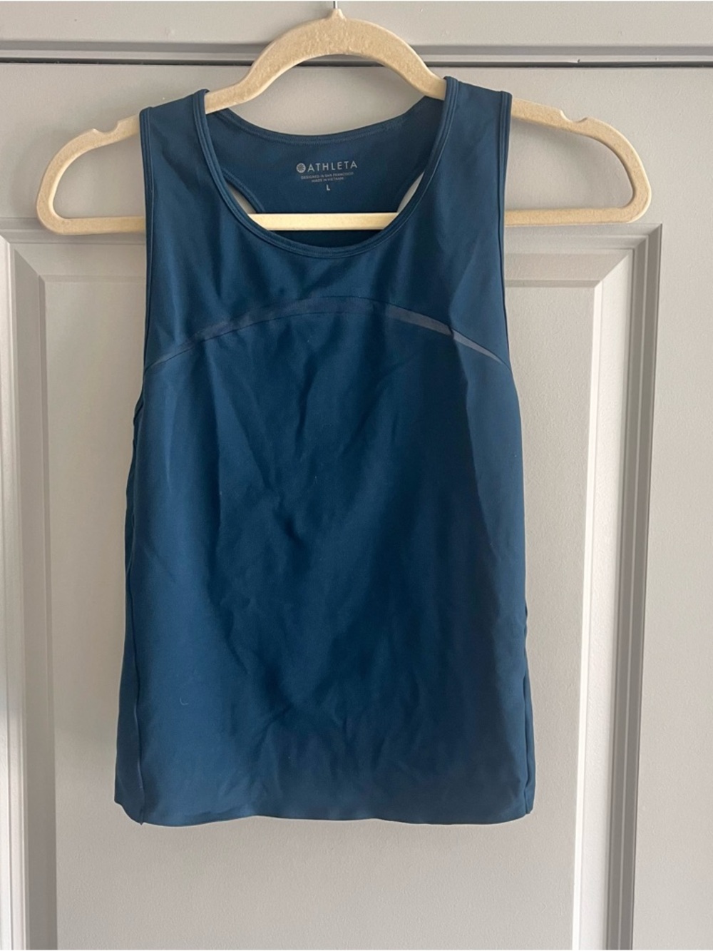 Athleta Teal Racerback Tank Top
